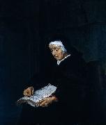 Gabriel Metsu Old Woman Meditating Germany oil painting artist